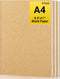 EUSOAR Blank Journal Notebook, 3 Packs Large A4 8.5" x 11", 40 Sheets/80 Pages, 100gsm Thick Paper Kraft Sketchbook for
