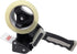 Clipco Tape Dispenser Gun with Packing Tape - Rubberized Handle (Pack of 3) (Black-Gray)