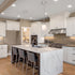 4 1-Light Edvivi Brushed Nickel Pendant Light, in. Mini Hanging Light Fixture with Square Shaped White Glass Shade