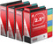 Performore 3 Ring Binder, Professional Angle D 2.5 Inch, Presentation Folder with Pockets, Black Binder, 4 Pack