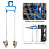 NORJIN Chain Drum Lifter, 2000 lbs Capacity Vertical Hoist Barrel Lifter with G80 Chain for 55 Gallon Drums
