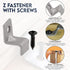 Performore 20 Pack Z Tabletop Fasteners with Screws, Heavy Duty Solid Steel Fasteners Set of 20 Packs
