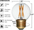 Vintage Non-Dimmable LED Bulbs, G50 G16.5 Edison Bulb, Equivalent 40W, Soft Warm White Light 2700K, E26 Medium Base, Clear Glass LED Filament Light Bulb, Pack of 6 by FANNIS