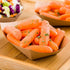 Restaurantware Bio Tek 4 Ounce Paper Boats - 50 Disposable Food Trays for Concession Stands