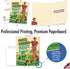 NobleWorks - Design Greeting Card for Relative, Happy Birthday Greetings, 8.5 x 11 Inch with Envelope - K Grass J9725