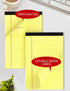 Yellow Legal Pads, 5×8 Small Notepads, 4 Pack, College Ruled, 30 Sheets/Pad, 80 GSM Writing Tablets for Office, School