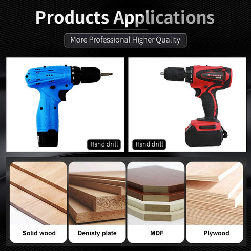 KATUR Adjustable Circle Hole Cutter Saw Kit, 30mm to 200mm Wood Drywall Drill Bit for DIY