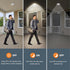 3CCT Countdown 16W 1000Lm, 2Pack ECOELER PIR Motion Sensor Ceiling Light, Selectable Occupancy Light with Time & Light