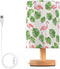 ALAZA Flamingo Tropical Palm Leaves Bedside Table Lamp for Bedroom Living Room