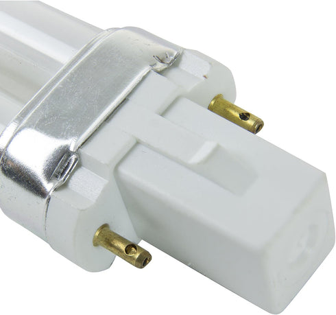 Bulb 2-Pin G23 9W Pack 4- Diodesy- Compact Fluorescent Single U-Shaped Twin Tube Green Light Plugin PL Base of CFL