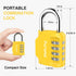 Puroma 2 Pack Combination Lock, 4 Digit Locker Lock, Outdoor Waterproof Padlock for School Gym Locker