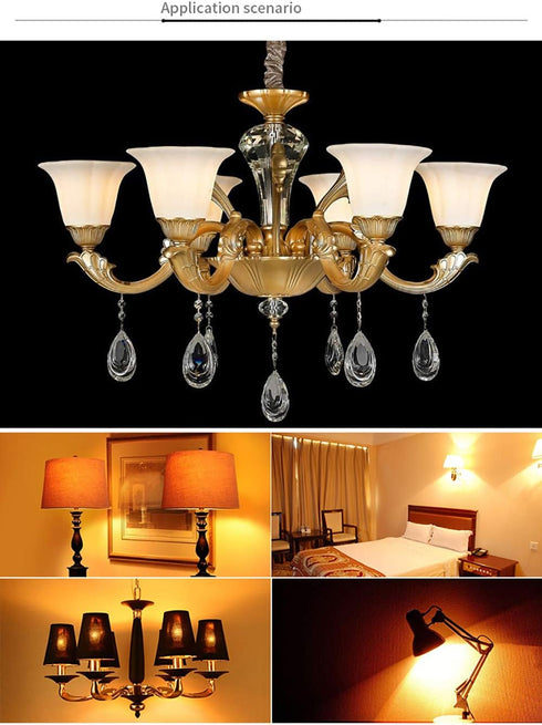 WingYauLung E14 Bulb Bulb E14 Bulb 120V 4W(40W 3000K Dimmable (5-Pack) LED Cooker Hood Chandelier Light Replace Salt
