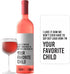 Funny Mother's Day Custom Wine Label & Card - Mom Inspired Bottle