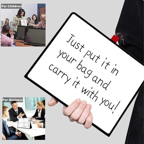 iNenya Portable White Board, 8.5 x 11 Inches, Mini Dry Erase Board, Smart Reusable for Kids & Office