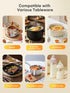 Settings, 4H FOHERE Warming Mat for Food, Fast Full Surface Electric Warming Tray with Upgrade Temperature Food Grade