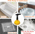 Sink Plunger, Easy to Use Mini Plunger with Short Handle, Powerful Unclogging Tool for Kitchen and Bathroom