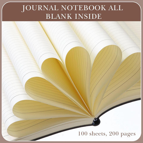 Tenceur 5 Pcs A4 College Ruled Notebook | 8.5'' x 11'' Lined Journal, 200 Pages, Multi Color