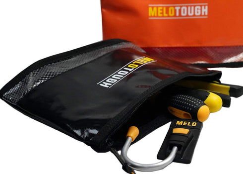 MELOTOUGH 12 inch Zipper Tool Pouch - Multipurpose Small Tool Bag Carry Case for Small Tools - Storage Pouches,