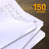 Kaisa 3 Pack Notebook Paper College Ruled, 3-Hole Punched Loose Leaf Paper 8x10.5, 150 Sheets/Pack (3 Pack-college)