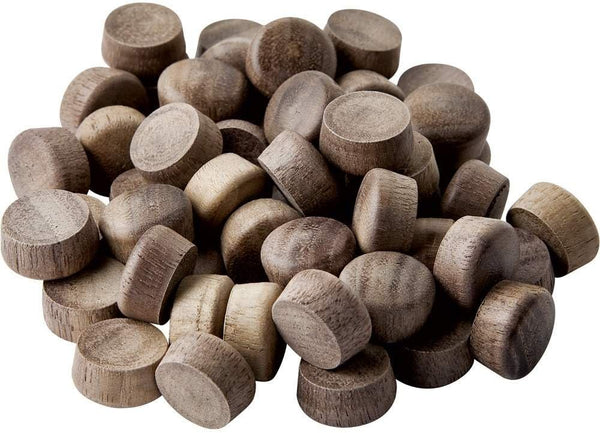 Walnut-1/2" Oval Top Wood Plugs