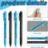 Jetec 100 Pcs Autism Awareness Pens Bulk, Inspirational Retractable Ballpoint Pens for Mental Health Classroom Office