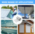 Roll,6in 10ft Panels,32 (0.0078"/0.2mm) ELECTRAPICK Aluminum Flashing x Metal Roof Gauge Aluminum Sheet Roll