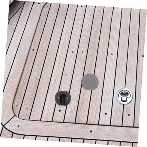 PRETYZOOM 10 Sets Round Corner Brackets for RV Furniture Connectors D-Shaped Bedside Cabinet Braces for Wood Angle