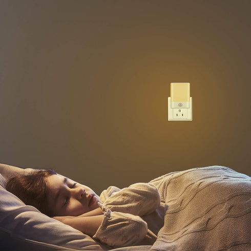 3 1-Pack LED Night Light Plug in, Motion Sensor Night Light with Adjustable Brightness Lighting Mode AUTO/ON/Off