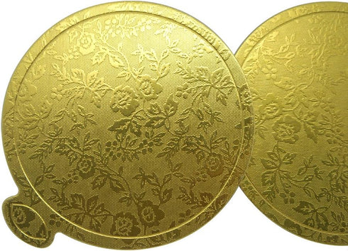 3-1/2" (9 cm) Round Mini Single Portion Cake Board, Cardboard Cake Base (Gold), 100 pcs