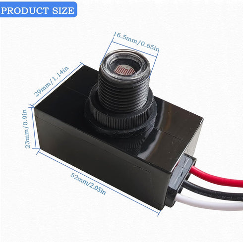 Dyruilanbo 3PCS 120-277V Photocell Sensor for Outdoor Lights Dusk to Dawn Sensor for Outdoor Lighting Photoelectric