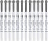 Zebra Pen Mildliner Double-Ended Highlighter Marker Set, Broad and Fine Point Tips, No Bleed Dark Gray Ink