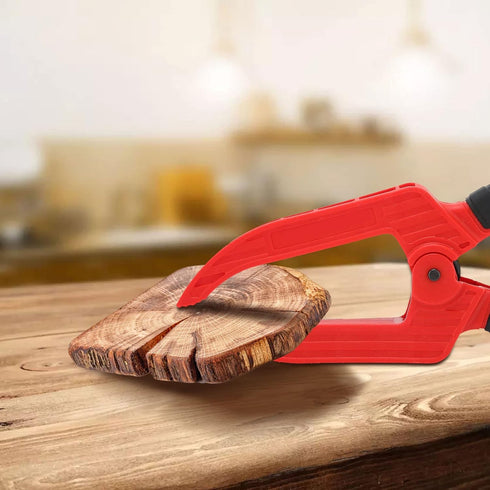 Woodworking Clamp, Spring Clamp with Long Flat Nose Plastic Fixing Clamp, 3 inch opening