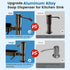 Countertop Soap Dispenser for Kitchen Sink, Built in Sink Soap Dispenser with Sponge Rack, Soap Dispenser Pump