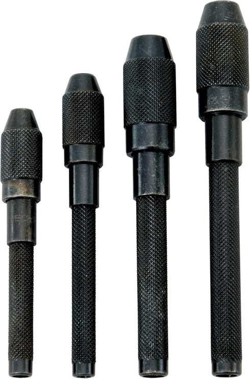 Eclipse Professional Tools 120 Set of 4 Pin Vises, Black