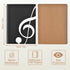 Music Notebook 2 Pack, 100 Sheets/200 Pages Blank Sheet Music Notebook, Staff Manuscript Paper Notebook, Music Writing Composition Notebook, Songwriting Notebook Music Accessories Gift, 26x20cm/10"x8" by VIVTOB