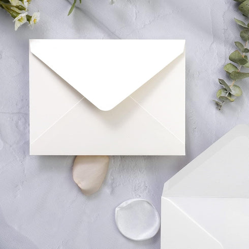 PONATIA 50 Pack A1 Envelopes, 3 5/8 x 5 1/8 Inches Ivory, Perfect for Weddings, RSVP Cards, Thank You Notes