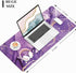 Desk Mat, Large 32" x 12" XXL Mouse Pad, Cute Purple Marble Desktop Decor for Laptop & Keyboard
