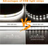 XINGZHI 5V 6.56FT 5V USB LED Strip Lights, COB Light Strip White, Short LED Strip Light, Flexible Bright Led Strip