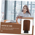 Decorative Walnut Finish Bookend for Desk Organization