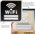 Modern American Style Bright Color Printing WIFI Password Sign/WIFI Sign Stickers (New Upgraded)