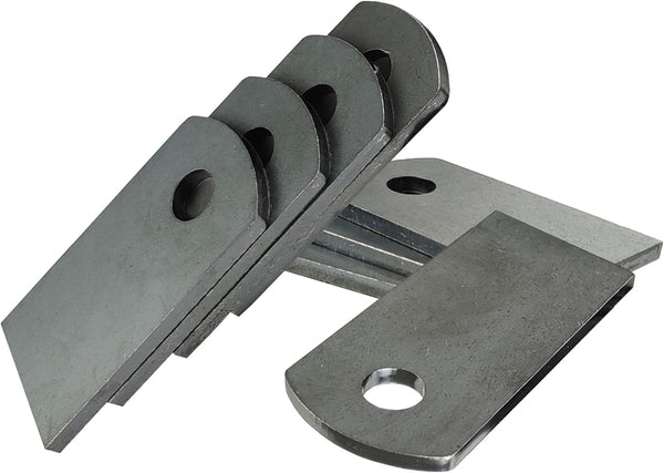 Weld on Steel Tabs, Premium 9 Gauge A36 Hot Rolled Mild Steel, 1-1/4"x2-3/8" with 3/8" Hole