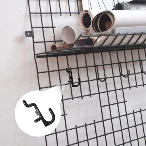 20pcs Plastic Pegboard Hooks Utility Tool Hangers Garage Storage Accessories for Pegboard Organization and Workbench