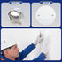 6 Pack 20 M3.5 5" 3.5" Shimeyao Ceiling Round Cover Plate Pcs Screws Junction Box Covers Holes Spaced White Round Blank