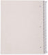 Mintra Office Durable Spiral Notebooks, 1 Subject, 3 Pack (Teal, Purple, White), 100 Sheets, Moisture Resistant