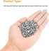 200 Pieces M3 x 0.5mm 304 Stainless Steel Self-Lock Nylon Inserted Hex Lock Nuts