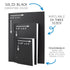 Hygloss Blank Black Books - Unlined Notebooks for Journaling, 24 White Pages (12 Sheets), 8.5 x 11-Inch, 10 Books