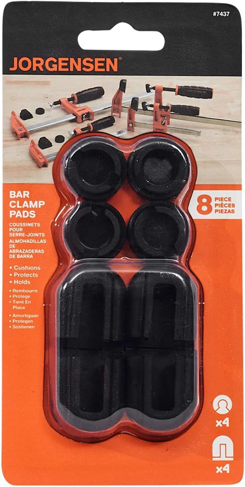 Pony Jorgensen Adjustable Clamp Jorgensen 7437 Work Protecting Bar Clamp Pads in Black