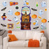 Halloween Classroom Bulletin Board Decorations - Cutouts Trick or Treat Pumpkin, Bat, Witch, Ghost, Castle