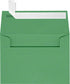 LUXPaper 4Bar A1 Invitation Envelopes | 50 Qty | Peel & Press | 3 5/8" x 5 1/8" | Holiday Green | 80lb. Text