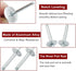 60 Pcs 3/16" x 1-1/4" Large Flange Aluminum Blind Rivets, Dome Head Pop Rivets for Installing Accessories